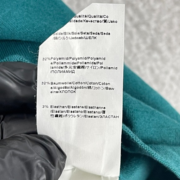 Hugo Boss Top Womens Size XS Green Long Sleeve Silk Blend Pullover Knit Casual - Picture 9 of 14